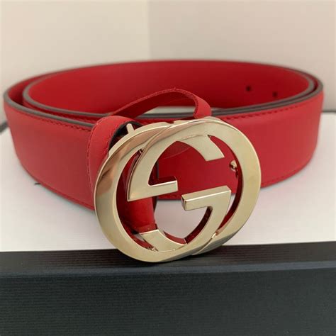 gucci belts red|real red Gucci belt.